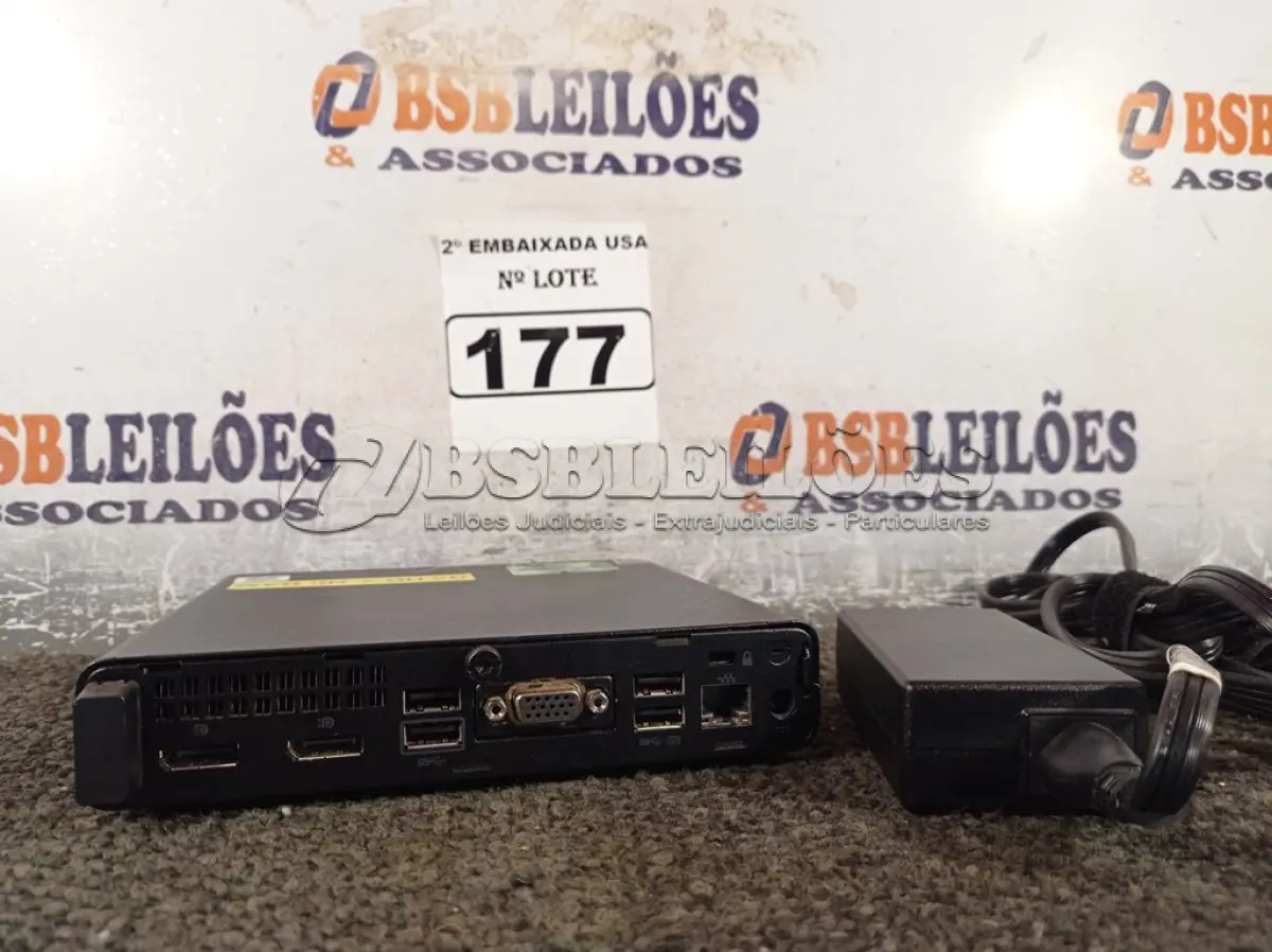 LOTE 177 - 01 CPU SEM MEMÓRIA E SEM HD COM CARREGADOR MARCA HP. (NO ESTADO) BD1773L