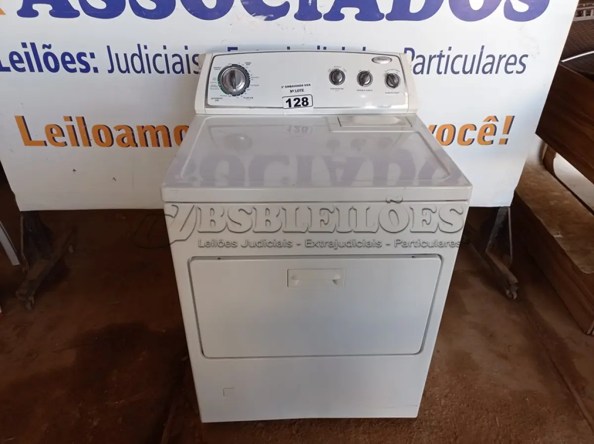 LOTE 128 - 01 SECADORA DE ROUPAS WHIRLPOOL 110V. (CLOSTHES DRYER) (NO ESTADO) AV9931A