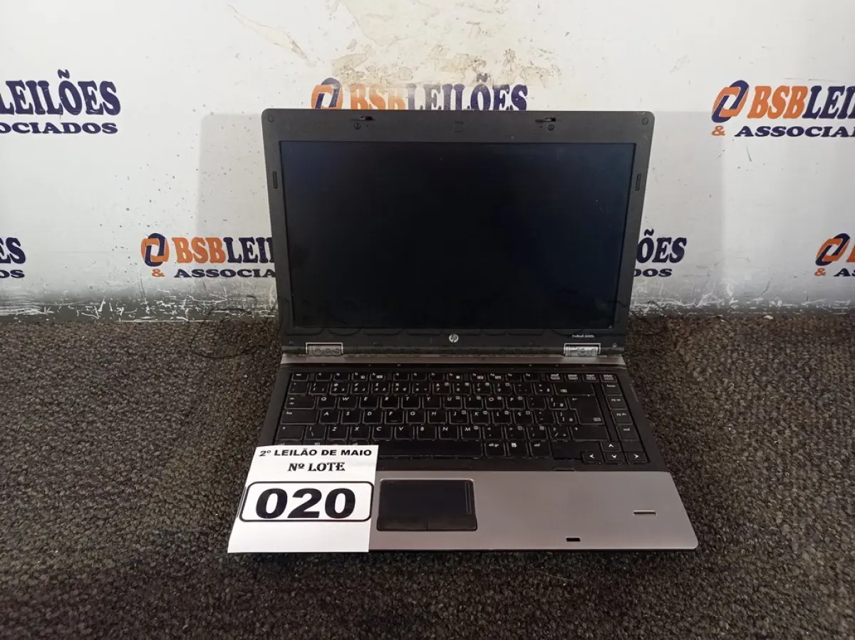 LOTE 020 - 01 NOTEBOOK MARCA HP PROBOOK 6445B. (NO ESTADO) ATENÇÃO! FAZER A VISITAÇÃO ANTES DE ARREMATAR, NÃO SABEMOS SE FUNCIONA. LEILÃO NÃO TEM GARANTIA E NEM DEVOLUÇÃO, SUJEITO A POSSÍVEIS AVARIAS VISÍVEIS/OCULTAS E/OU AUSÊNCIA DE COMPONENTES.