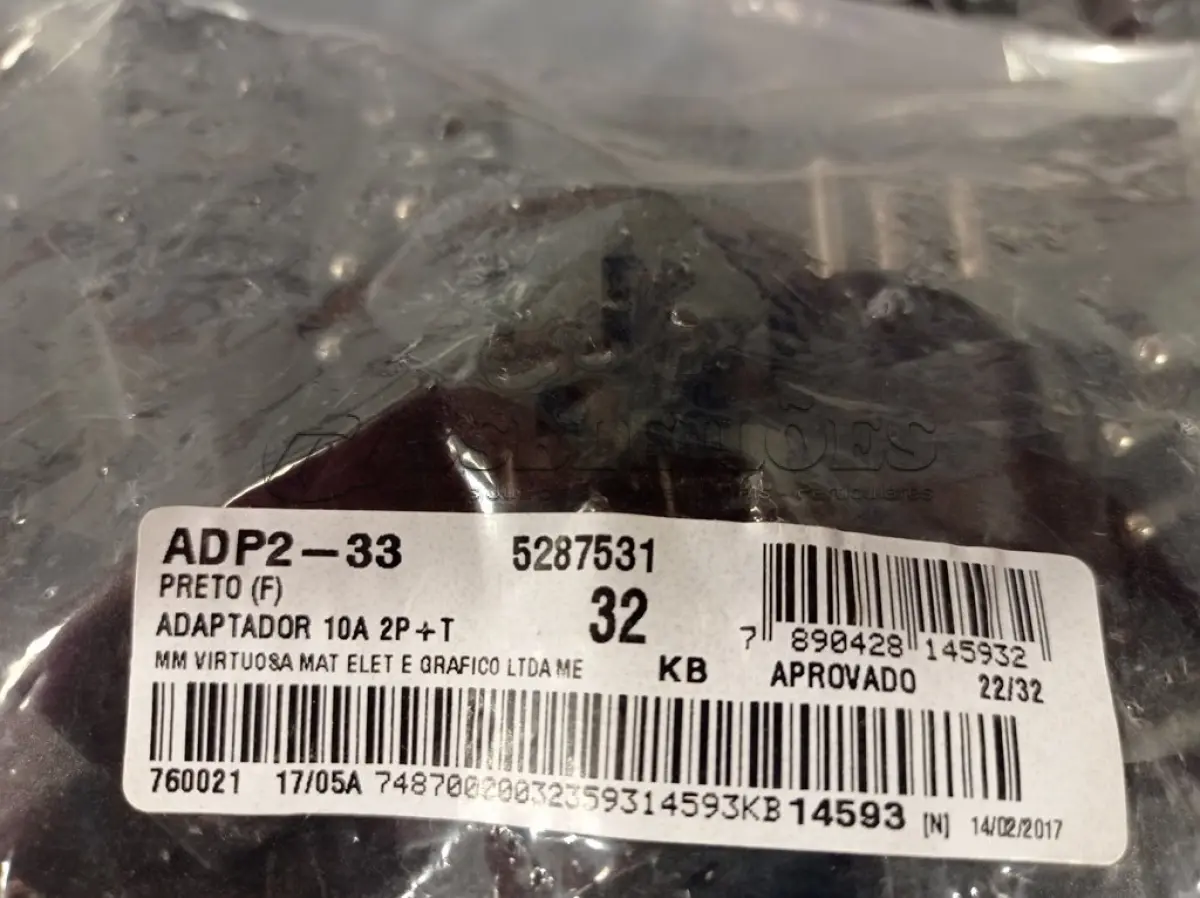 LOTE 114 - 01 LOTE COM GRANDE QUANTIDADE DE ADAPTADORES 10AMP 2P+T. (NO ESTADO) ATENÇÃO! FAZER A VISITAÇÃO ANTES DE ARREMATAR, NÃO SABEMOS SE FUNCIONA. LEILÃO NÃO TEM GARANTIA E NEM DEVOLUÇÃO, SUJEITO A POSSÍVEIS AVARIAS VISÍVEIS/OCULTAS E/OU AUSÊNCIA DE COMPONENTES.