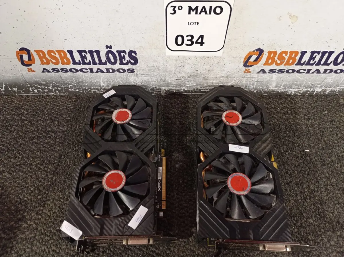 LOTE 034 - 02 PLACAS MÃE GAMER. (NO ESTADO) ATENÇÃO! FAZER A VISITAÇÃO ANTES DE ARREMATAR, NÃO SABEMOS SE FUNCIONA. LEILÃO NÃO TEM GARANTIA E NEM DEVOLUÇÃO, SUJEITO A POSSÍVEIS AVARIAS VISÍVEIS/OCULTAS E/OU AUSÊNCIA DE COMPONENTES.