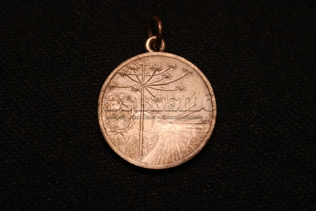 LOTE 013 - LOTE 13 – MEDALHAS – DIA DO PARANÁ 	MEDALHA	OBSERVAÇÕES 1.		Dia do Paraná. Associação Paranaense de Imprensa. 1932. Gravador: José Peon	Prateada 2.		Comemoração do Dia do Paraná. Ass. Paranaense de Imprensa. 1931. Gravador: José Peon	Dourada - envelope da Coleção Júlio Estrella Moreira 3.		Comemoração do Dia do Paraná. Ass. Paranaense de Imprensa. 1931. Gravador: José Peon	Dourada 4.		Comemoração do Dia do Paraná. Ass. Paranaense de Imprensa. 1931. Gravador: José Peon	Dourada 5.		Comemoração do Dia do Paraná. Ass. Paranaense de Imprensa. 1931. Gravador: José Peon	Dourada