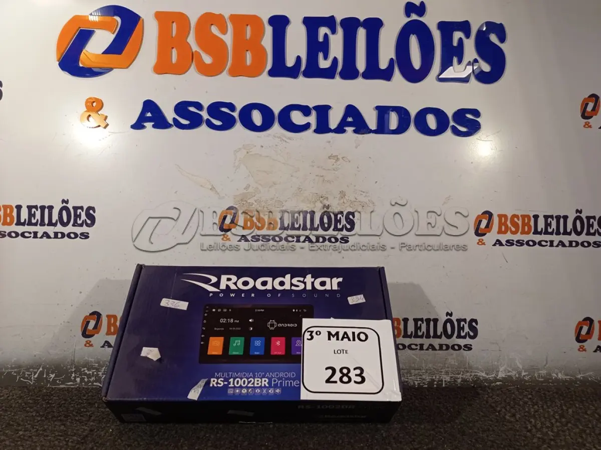LOTE 283 - 01 CENTRAL MULTIMIDIA MODELO: RS-1002BR PRIME MARCA ROADSTAR E 01 DVR. (NO ESTADO) ATENÇÃO! FAZER A VISITAÇÃO ANTES DE ARREMATAR, NÃO SABEMOS SE FUNCIONA. LEILÃO NÃO TEM GARANTIA E NEM DEVOLUÇÃO, SUJEITO A POSSÍVEIS AVARIAS VISÍVEIS/OCULTAS E/OU AUSÊNCIA DE COMPONENTES.