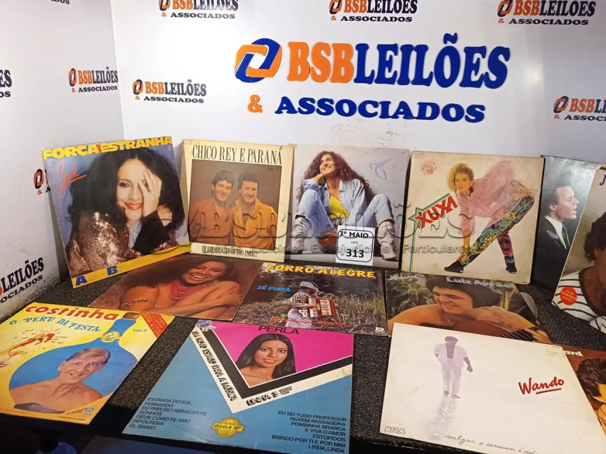 LOTE 313 - 27 DISCOS DE VINIL DIVERSOS CANTORES. (NO ESTADO) ATENÇÃO! FAZER A VISITAÇÃO ANTES DE ARREMATAR, NÃO SABEMOS SE FUNCIONA. LEILÃO NÃO TEM GARANTIA E NEM DEVOLUÇÃO, SUJEITO A POSSÍVEIS AVARIAS VISÍVEIS/OCULTAS E/OU AUSÊNCIA DE COMPONENTES.