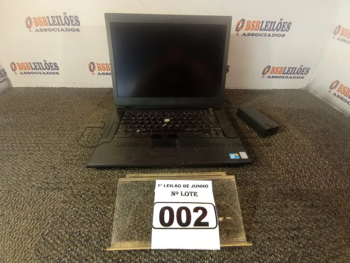 LOTE 002 - 01 NOTEBOOK MARCA DELL LATITUDE E6500. (FONTE INCOMPLETA FALTANDO CABO DE FORÇA E NÃO ESTÁ LIGANDO) (NO ESTADO) ATENÇÃO! FAZER A VISITAÇÃO ANTES DE ARREMATAR, NÃO SABEMOS SE FUNCIONA. LEILÃO NÃO TEM GARANTIA E NEM DEVOLUÇÃO, SUJEITO A POSSÍVEIS AVARIAS VISÍVEIS/OCULTAS E/OU AUSÊNCIA DE COMPONENTES.