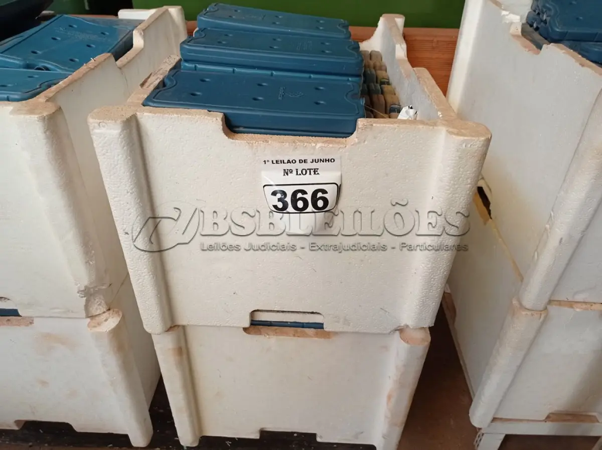 LOTE 366 - 01 LOTE COM GRANDE QUANTIDADE DE PLACAS PARA FAZER GELO RÍGIDO REUTILIZÁVEL. (NO ESTADO) ATENÇÃO! FAZER A VISITAÇÃO ANTES DE ARREMATAR, NÃO SABEMOS SE FUNCIONA. LEILÃO NÃO TEM GARANTIA E NEM DEVOLUÇÃO, SUJEITO A POSSÍVEIS AVARIAS VISÍVEIS/OCULTAS E/OU AUSÊNCIA DE COMPONENTES.