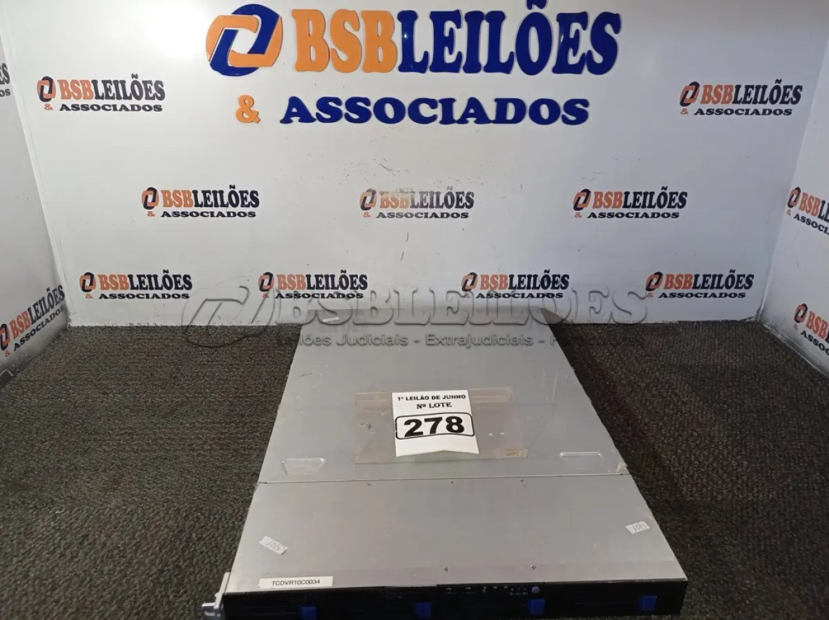 LOTE 278 - 01 SERVIDOR DDR3. (NO ESTADO) ATENÇÃO! FAZER A VISITAÇÃO ANTES DE ARREMATAR, NÃO SABEMOS SE FUNCIONA. LEILÃO NÃO TEM GARANTIA E NEM DEVOLUÇÃO, SUJEITO A POSSÍVEIS AVARIAS VISÍVEIS/OCULTAS E/OU AUSÊNCIA DE COMPONENTES.