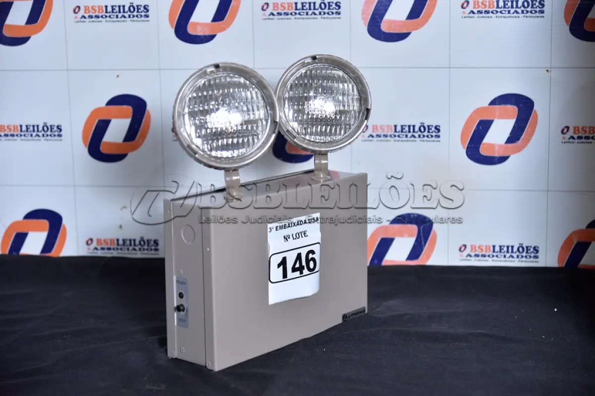 LOTE 146 - 02 LUMINÁRIAS DE EMERGÊNCIA. (EMERGENCY LIGHTS) (NO ESTADO)0000017