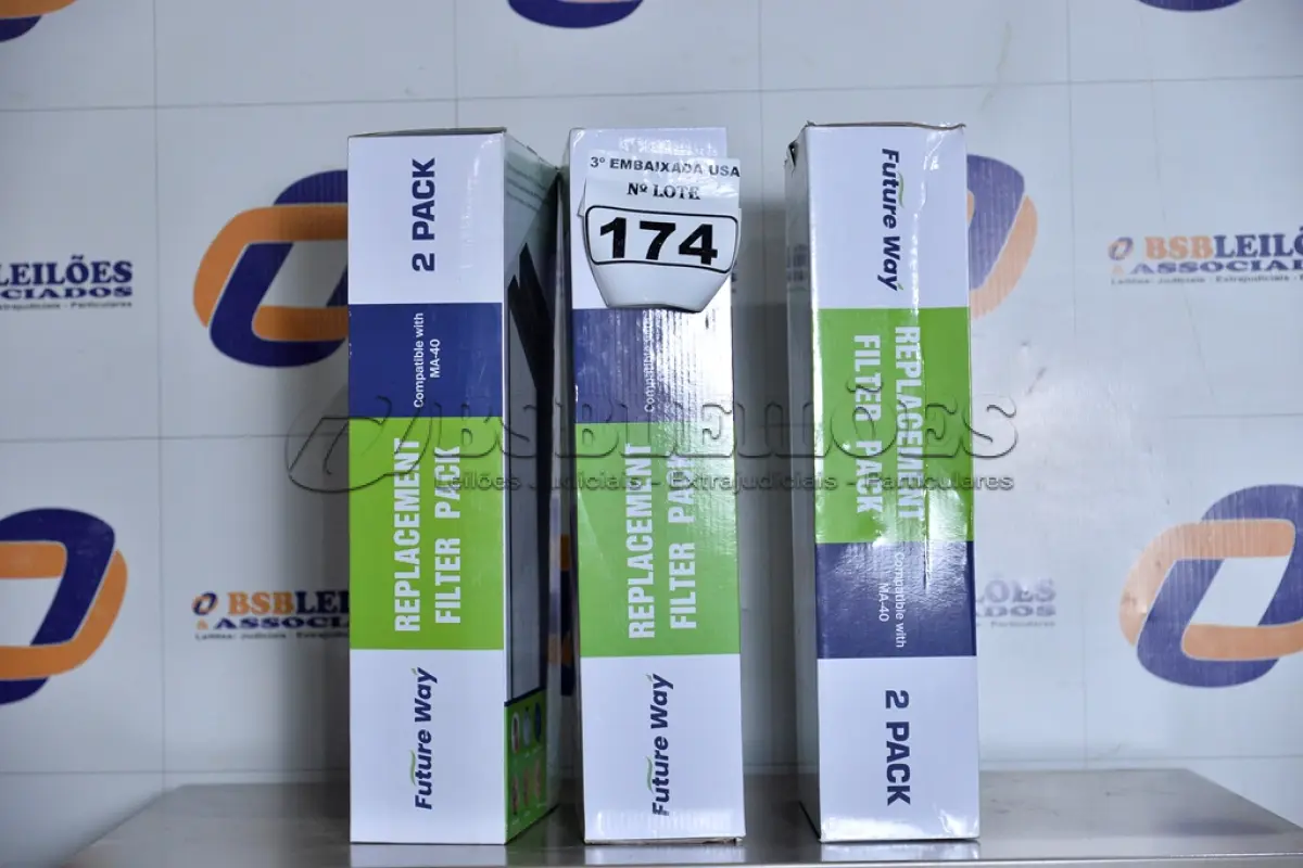 LOTE 174 - 02 CAIXAS COM 02 FILTROS CADA PARA AR-CONDICIONADO COMPATIBLE WITH MA-40. (FILTERS 2 PACKS.) (NO ESTADO)0000021