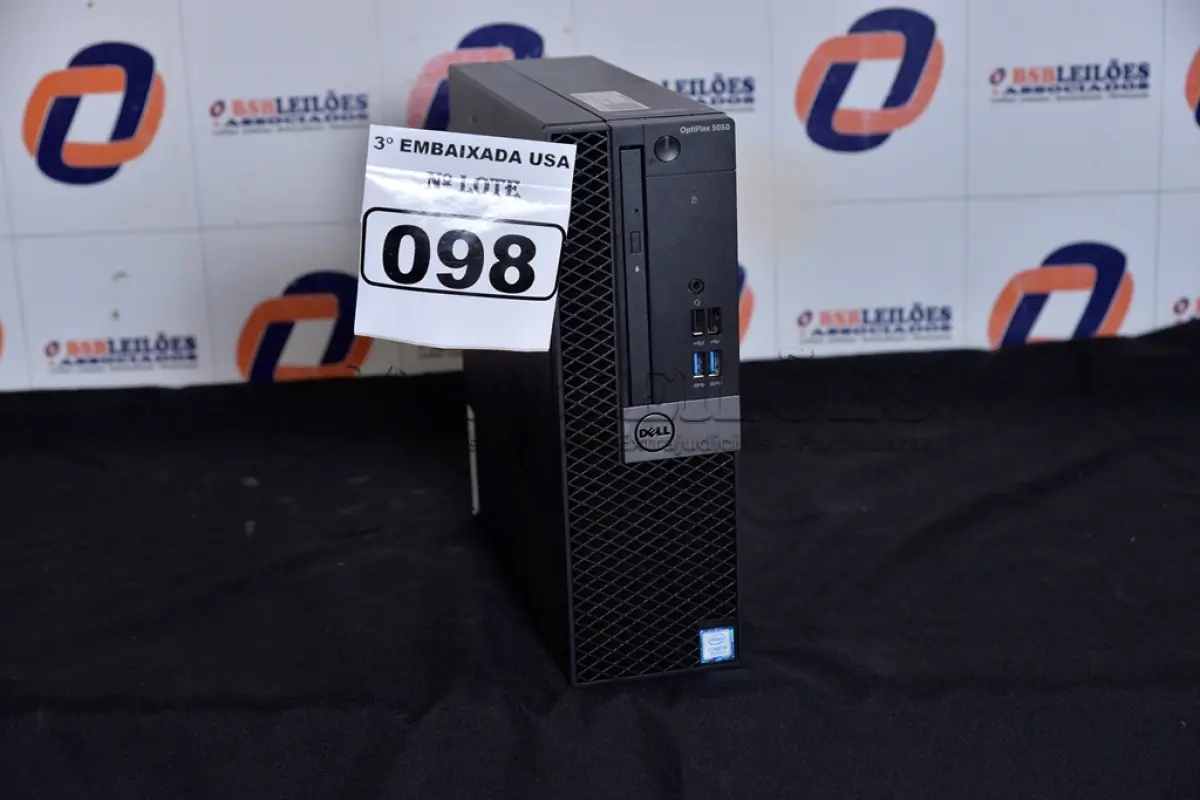 LOTE 098 - 01 CPU CORE I5MARCA DELL OPTIPLEX 5050 SFF XCTO SEM MEMÓRIA E SEM HD. (NO ESTADO)1CW5XK2 