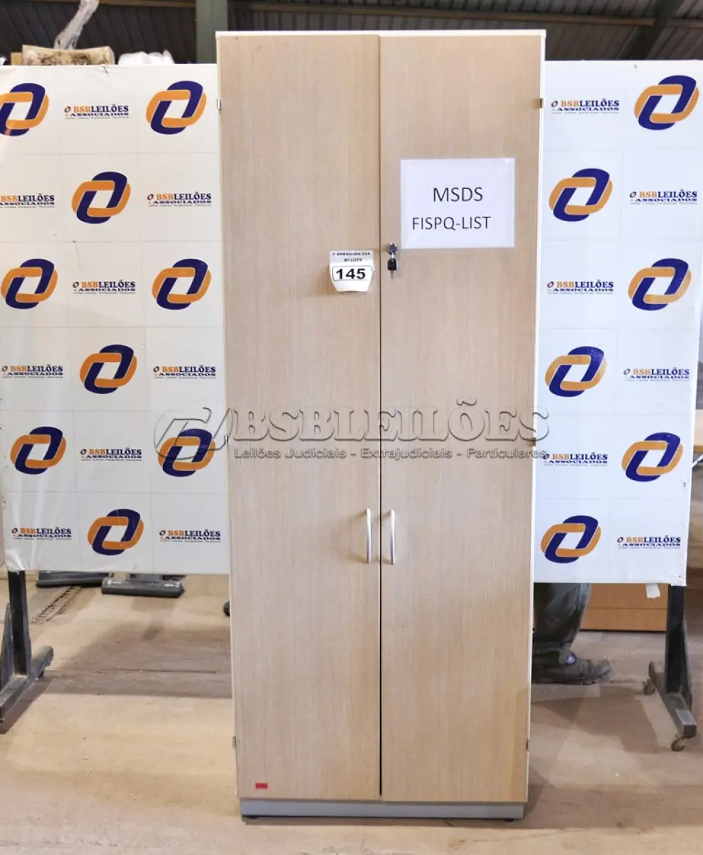 LOTE 145 - 01 ARMÁRIO EM MDF PARA ESCRITÓRIO. (CABINETS) (NO ESTADO)0000012