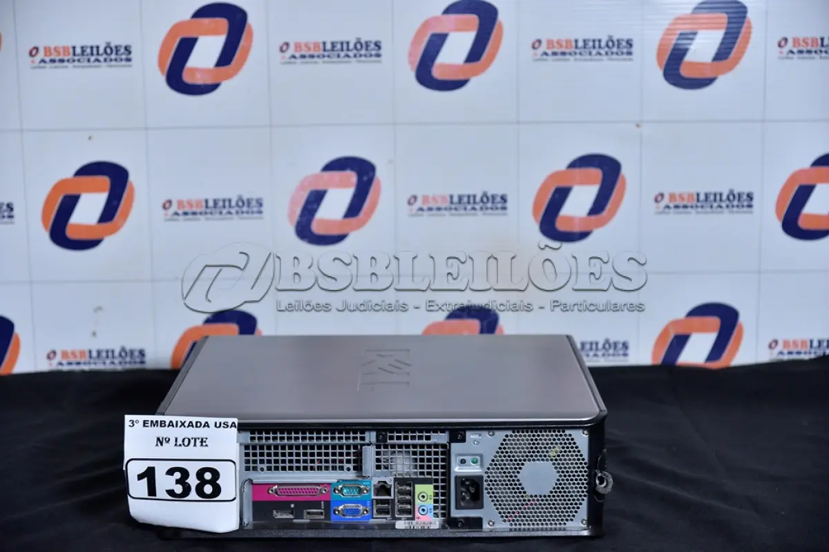 LOTE 138 - 1 CPU MARCA DELL CORE 2 DUO COM MEMÓRIA RAM DE 04 GB SEM HD. (NO ESTADO)6SC52P1