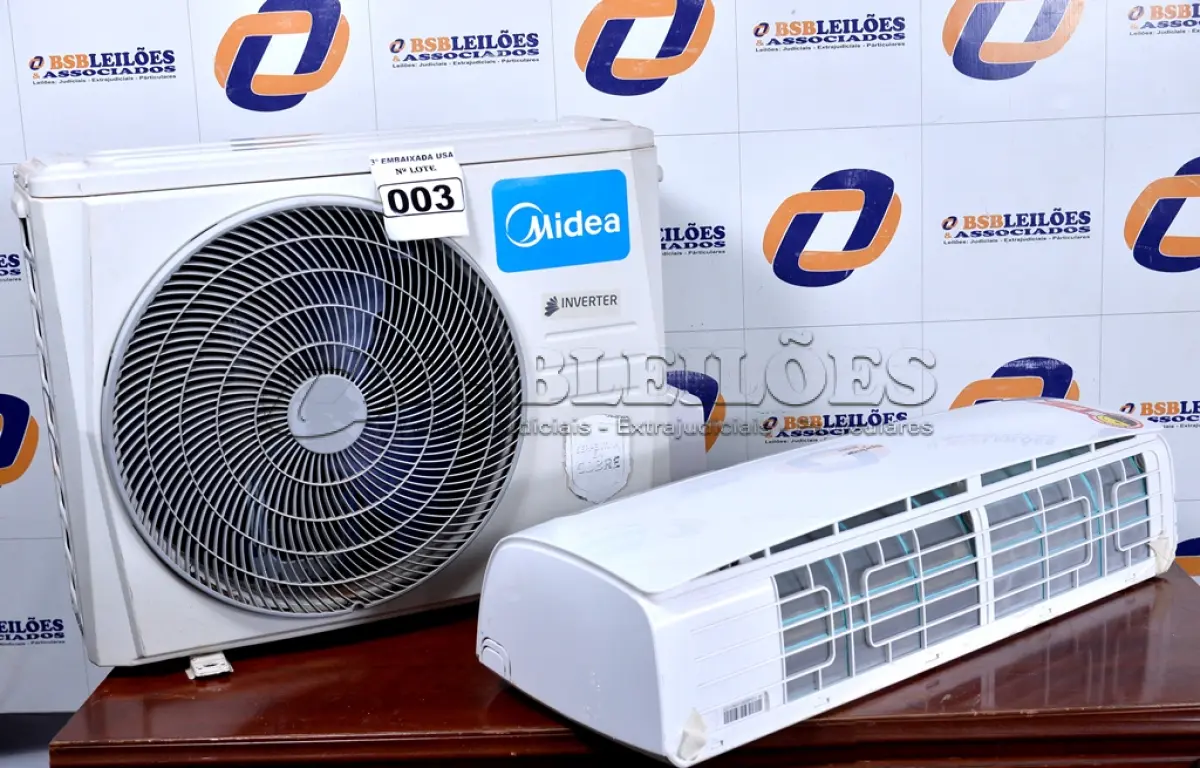 LOTE 003 - 01 AR-CONDICIONADO 12.000BTUS SPRINGER MIDEA INVERTER WIFI SEM CONTROLE. (AIR CONDITIONER) (NO ESTADO) AV99894D