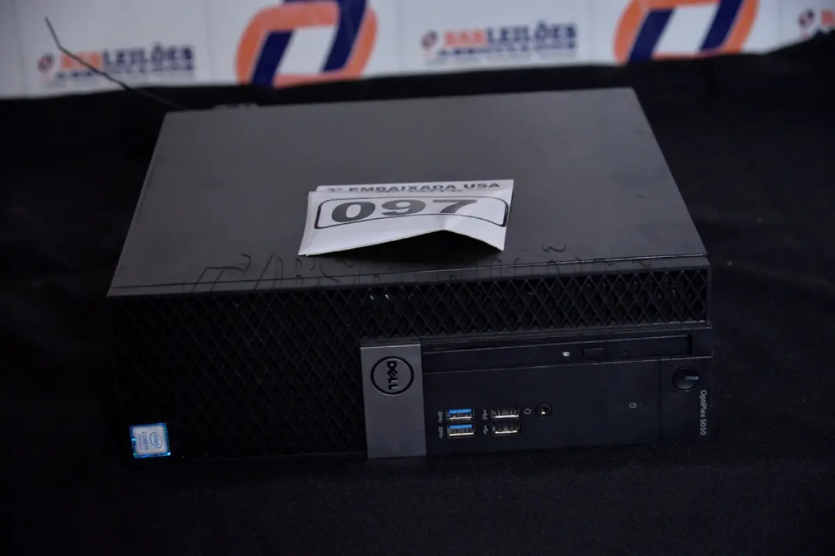 LOTE 097 - 01 CPU CORE I5 MARCA DELL OPTIPLEX 5050 SFF XCTO SEM MEMÓRIA E SEM HD. (NO ESTADO)1CRDHL2