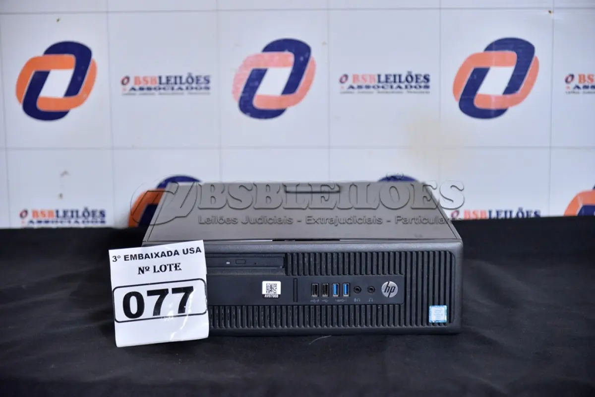 LOTE 077 - 01 CPU MARCA HP SEM MEMÓRIA E SEM HD. (NO ESTADO) AV9706B