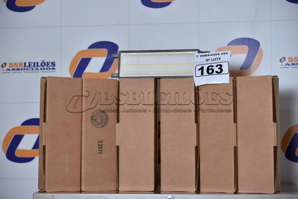 LOTE 163 - 06 CAIXINHAS COM 01 FILTRO CADA WASHABLE HEPA FILTER.  (6 A/C FILTERS 6 PAC. (NO ESTADO)0000022