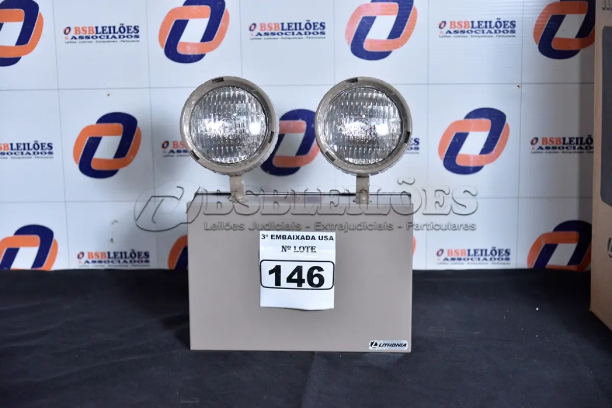 LOTE 146 - 02 LUMINÁRIAS DE EMERGÊNCIA. (EMERGENCY LIGHTS) (NO ESTADO)0000017