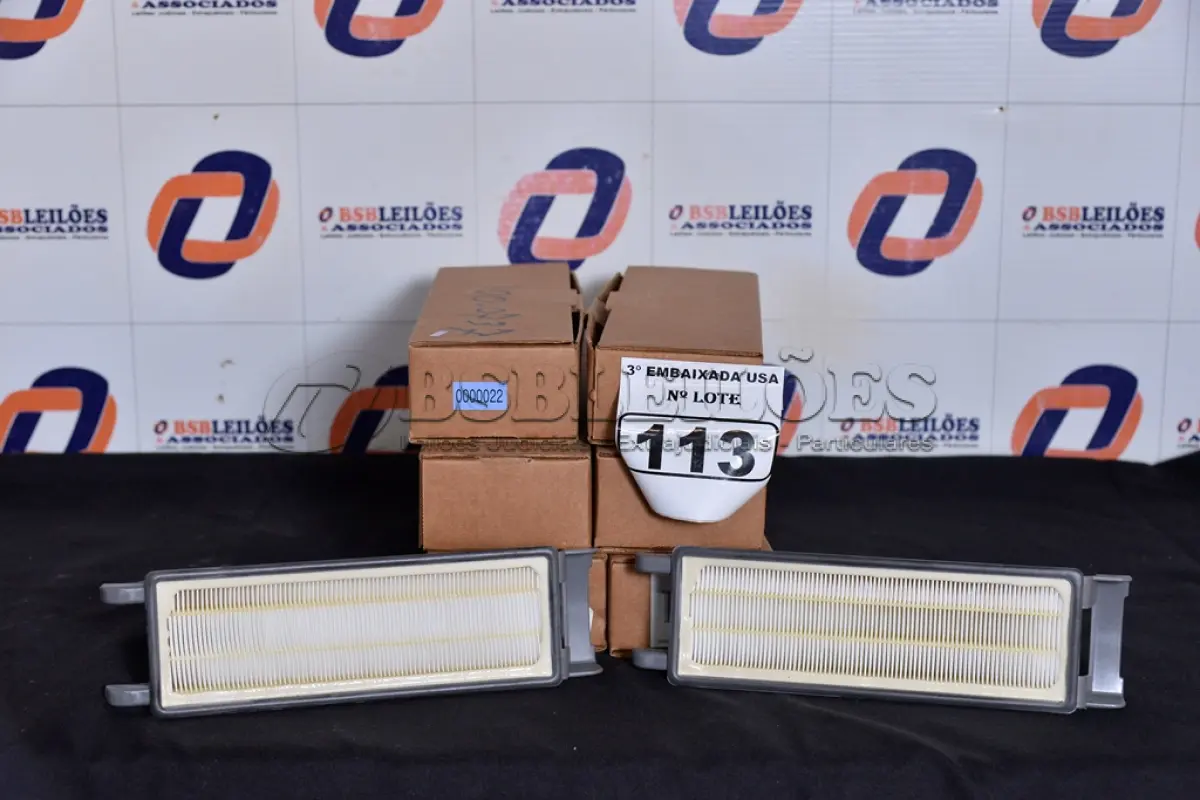 LOTE 113 - 06 CAIXINHAS COM 01 FILTRO CADA WASHABLE HEPA FILTER.  (6 A/C FILTERS 6 PAC. (NO ESTADO)0000022