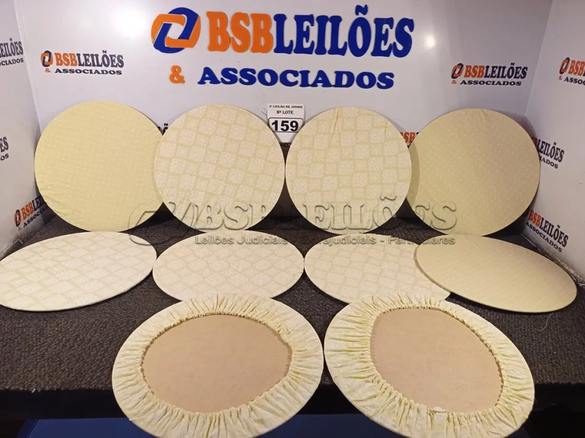 LOTE 159 - 10 SOUSPLAT COM CAPA FLORIDA NA COR VERDE. (NO ESTADO) ATENÇÃO! FAZER A VISITAÇÃO ANTES DE ARREMATAR, NÃO SABEMOS SE FUNCIONA. LEILÃO NÃO TEM GARANTIA E NEM DEVOLUÇÃO, SUJEITO A POSSÍVEIS AVARIAS VISÍVEIS/OCULTAS E/OU AUSÊNCIA DE COMPONENTES.