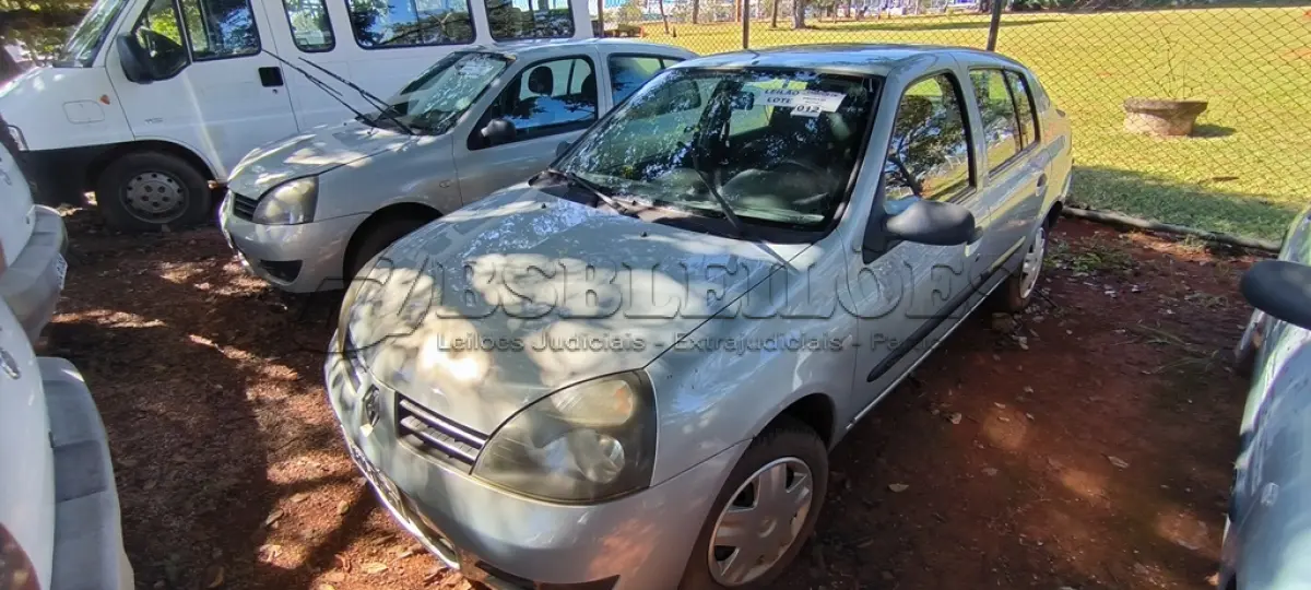 LOTE 012 - 01 RENAULT CLIO; PLACA: JHM-0557; ANO: 2008 CHASSI: 8A1LB8E058L031160, RENAVAM: 00973902736;   (NO ESTADO)