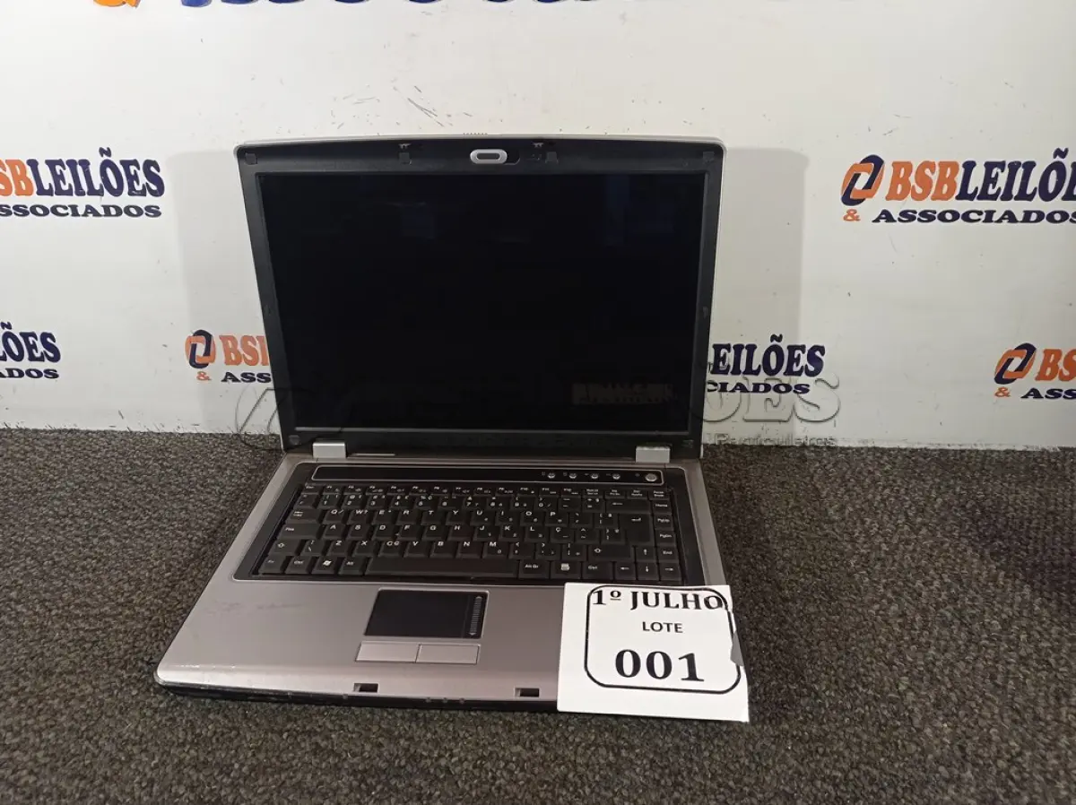 LOTE 001 - 01 NOTEBOOK MODELO 6670 VECTOR SEM FONTE 20V. (NO ESTADO) ATENÇÃO! FAZER A VISITAÇÃO ANTES DE ARREMATAR, NÃO SABEMOS SE FUNCIONA. LEILÃO NÃO TEM GARANTIA E NEM DEVOLUÇÃO, SUJEITO A POSSÍVEIS AVARIAS VISÍVEIS/OCULTAS E/OU AUSÊNCIA DE COMPONENTES.