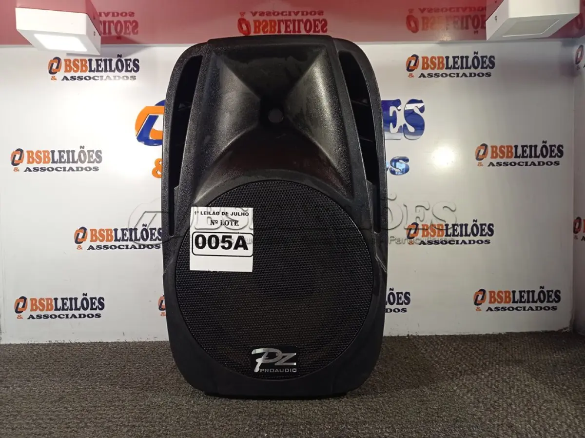 LOTE 005 -  01 CAIXA DE SOM PZPROPASSIVE PROAUDIO PX-12. (NO ESTADO) ATENÇÃO! FAZER A VISITAÇÃO ANTES DE ARREMATAR, NÃO SABEMOS SE FUNCIONA. LEILÃO NÃO TEM GARANTIA E NEM DEVOLUÇÃO, SUJEITO A POSSÍVEIS AVARIAS VISÍVEIS/OCULTAS E/OU AUSÊNCIA DE COMPONENTES.