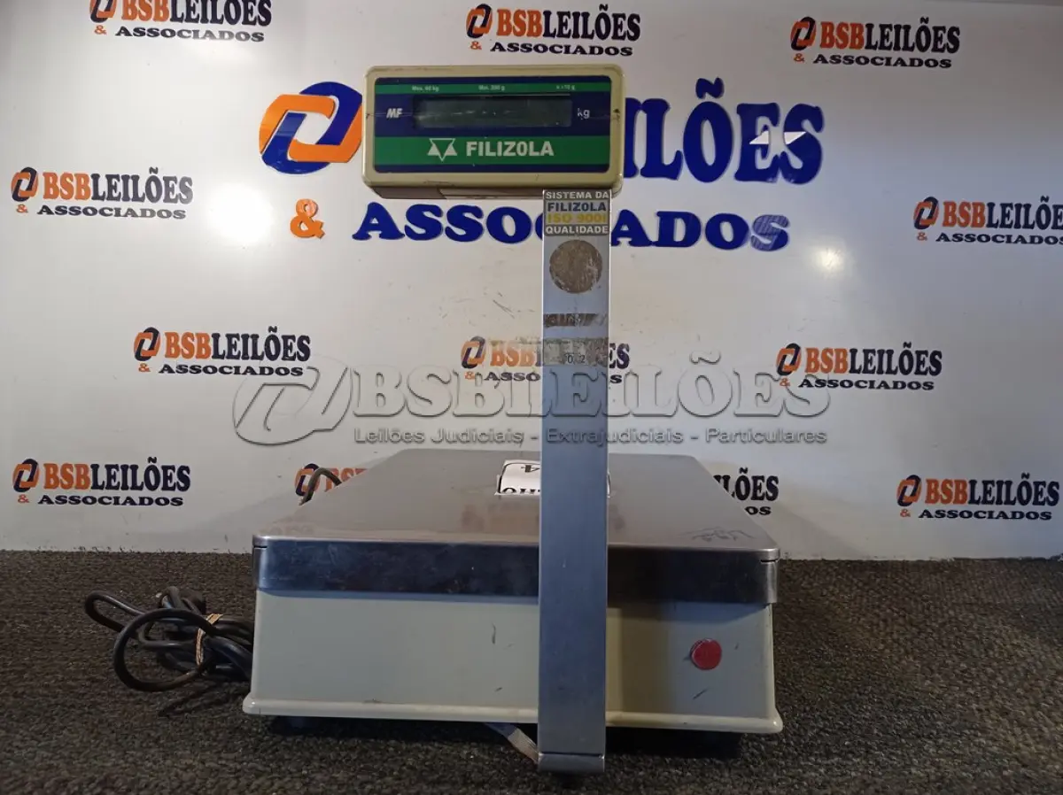 LOTE 234 - 01 BALANÇA FILIZOLA 60KG (NO ESTADO) ATENÇÃO! FAZER A VISITAÇÃO ANTES DE ARREMATAR, NÃO SABEMOS SE FUNCIONA. LEILÃO NÃO TEM GARANTIA E NEM DEVOLUÇÃO, SUJEITO A POSSÍVEIS AVARIAS VISÍVEIS/OCULTAS E/OU AUSÊNCIA DE COMPONENTES.