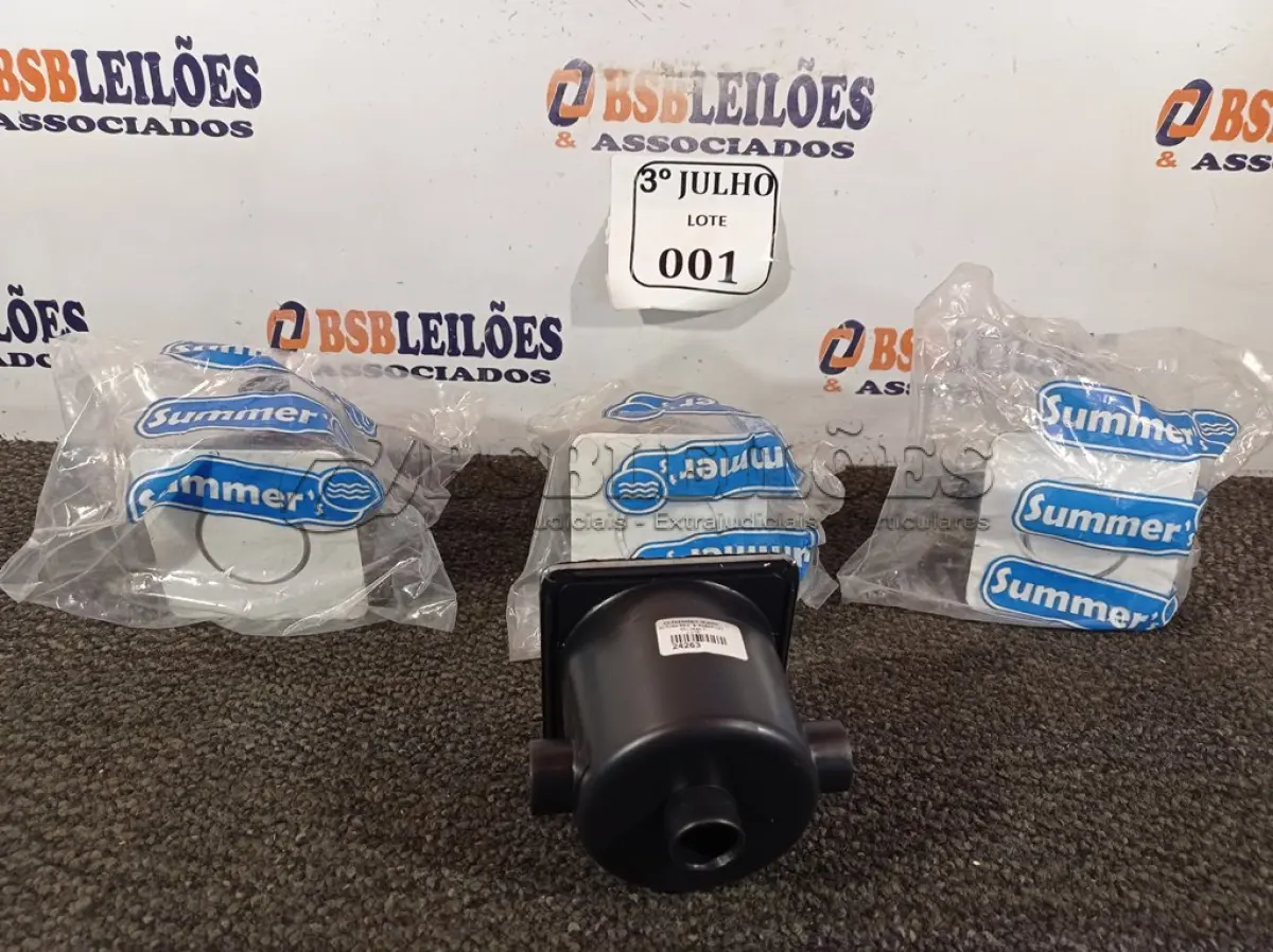 LOTE 001 - 04 CAIXAS PASSAGEM TAMPA INOX REG ALTURA SEM PARAF -SUMMERS NOVO.(NO ESTADO)