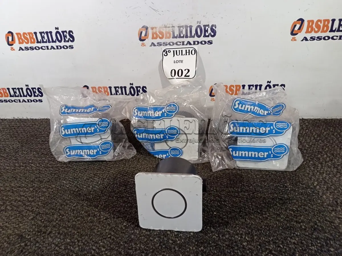 LOTE 002 - 04 CAIXAS PASSAGEM TAMPA INOX REG ALTURA SEM PARAF SUMMERS NOVO.(NO ESTADO)