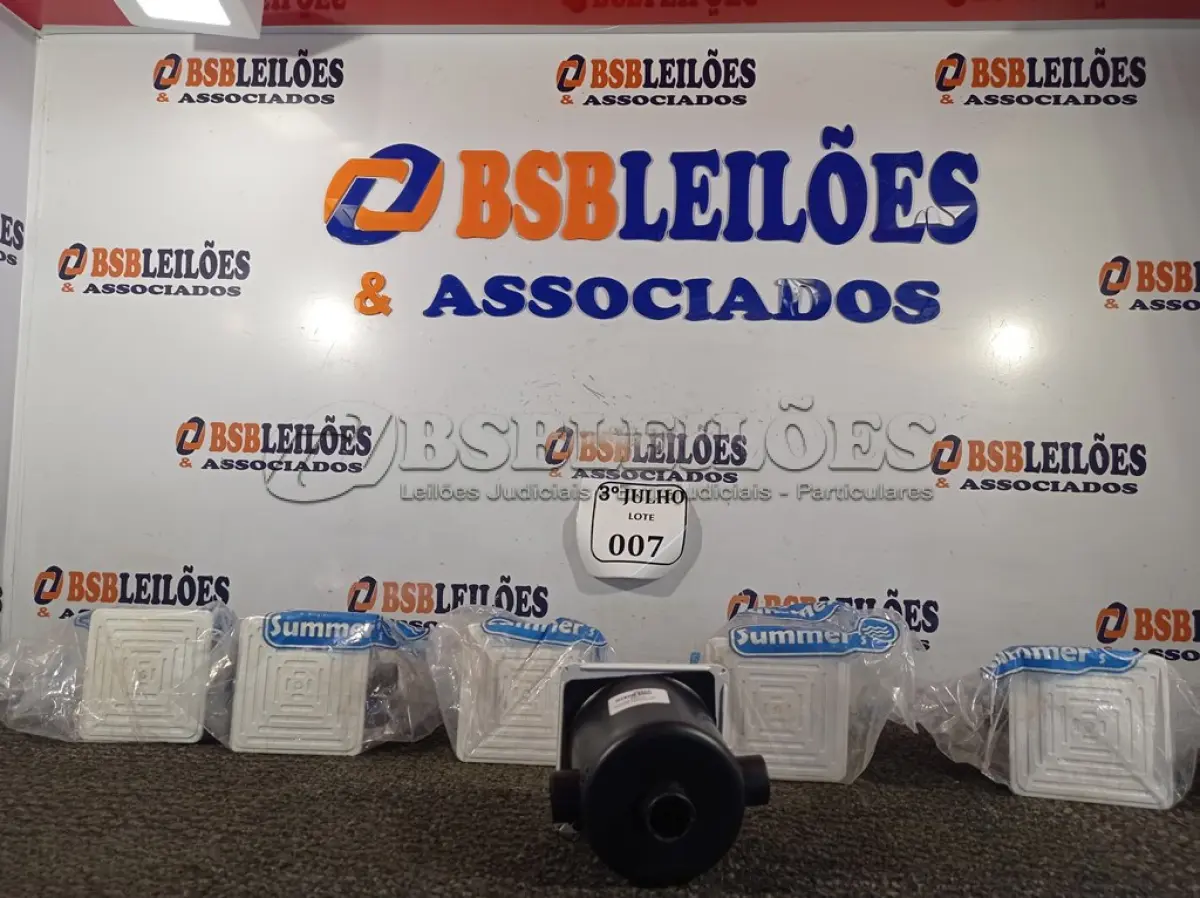 LOTE 007 - 06 CAIXAS PASSAGEM TAMPA PVC REG ALTURA SEM PARAF SUMMERS NOVO (NO ESTADO)