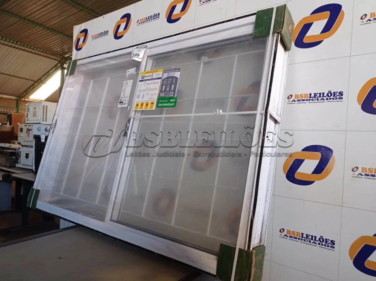 LOTE 146 - 5.014 - JANELA COR TRAD PRONTA 150X100 QUAD REQ12 (1F1M) HAIALA NOVO. (NO ESTADO)