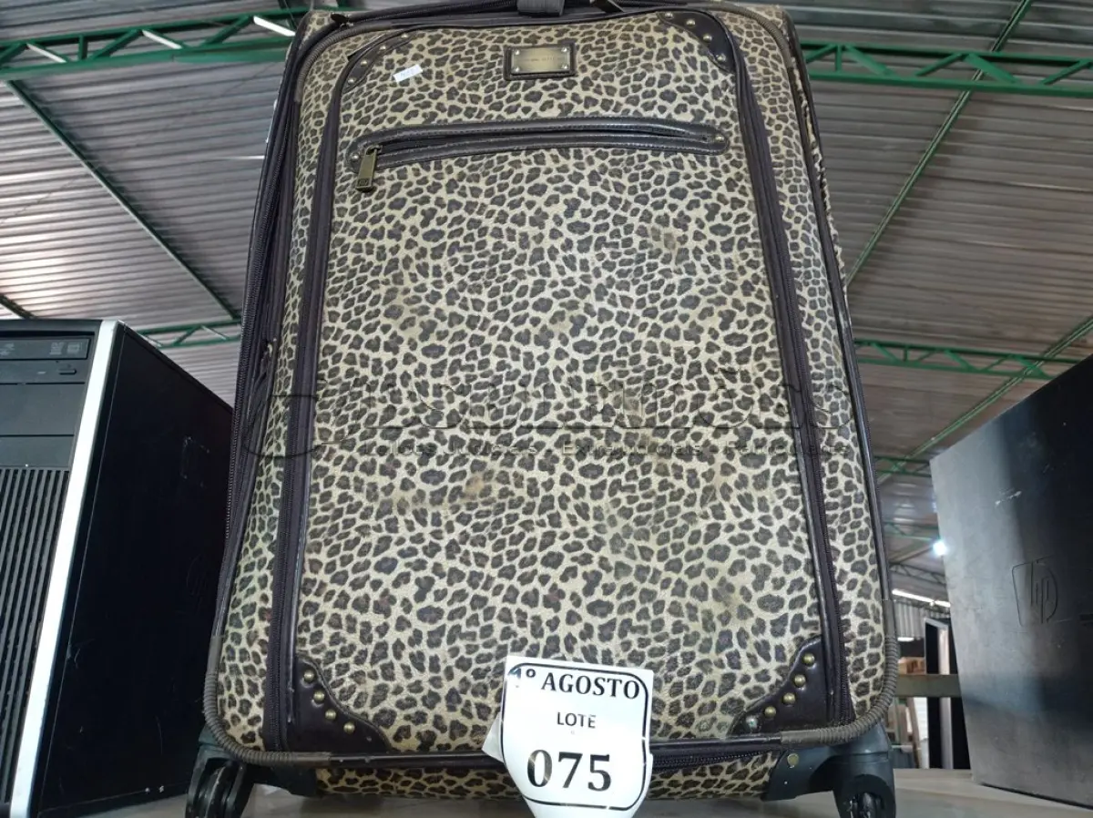 LOTE 075 - 02 MALAS PARA VIAGEM (NO ESTADO) ATENÇÃO! FAZER A VISITAÇÃO ANTES DE ARREMATAR, NÃO SABEMOS SE FUNCIONA. LEILÃO NÃO TEM GARANTIA E NEM DEVOLUÇÃO, SUJEITO A POSSÍVEIS AVARIAS VISÍVEIS/OCULTAS E/OU AUSÊNCIA DE COMPONENTES.