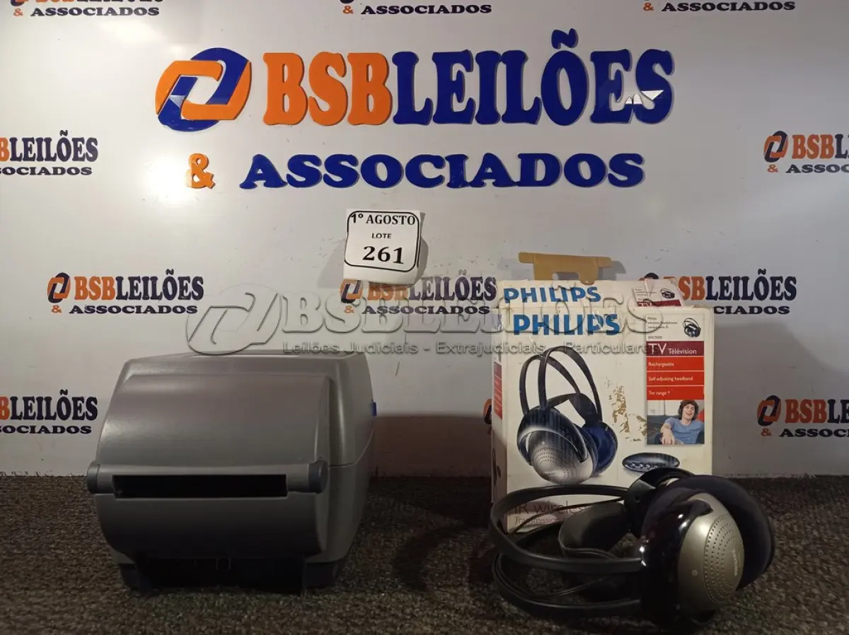 LOTE 261 - 01 IMPRESSORA TÉRMICA PC43T E 01 WIRELESS TRANSMISSION. (NO ESTADO) ATENÇÃO! FAZER A VISITAÇÃO ANTES DE ARREMATAR, NÃO SABEMOS SE FUNCIONA. LEILÃO NÃO TEM GARANTIA E NEM DEVOLUÇÃO, SUJEITO A POSSÍVEIS AVARIAS VISÍVEIS/OCULTAS E/OU AUSÊNCIA DE COMPONENTES.