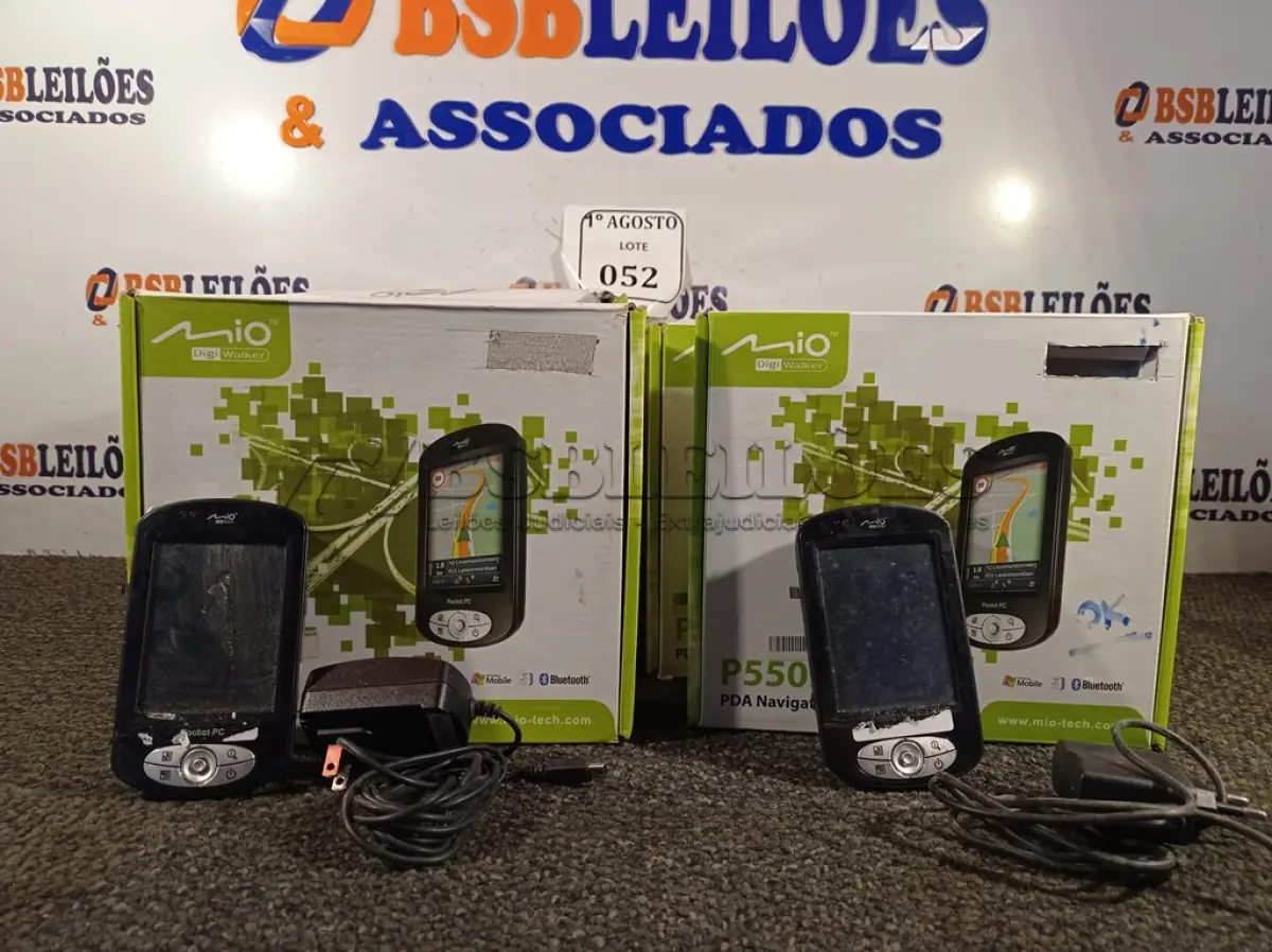 LOTE 052 - 10 POCKET PC GPS P550B. (NO ESTADO) ATENÇÃO! FAZER A VISITAÇÃO ANTES DE ARREMATAR, NÃO SABEMOS SE FUNCIONA. LEILÃO NÃO TEM GARANTIA E NEM DEVOLUÇÃO, SUJEITO A POSSÍVEIS AVARIAS VISÍVEIS/OCULTAS E/OU AUSÊNCIA DE COMPONENTES.