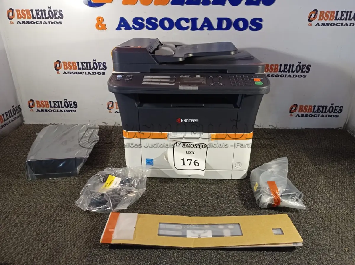 LOTE 176 - 01 IMPRESSORA KYOCERA FS/025 (NOVAS). (NO ESTADO) ATENÇÃO! FAZER A VISITAÇÃO ANTES DE ARREMATAR, NÃO SABEMOS SE FUNCIONA. LEILÃO NÃO TEM GARANTIA E NEM DEVOLUÇÃO, SUJEITO A POSSÍVEIS AVARIAS VISÍVEIS/OCULTAS E/OU AUSÊNCIA DE COMPONENTES.
