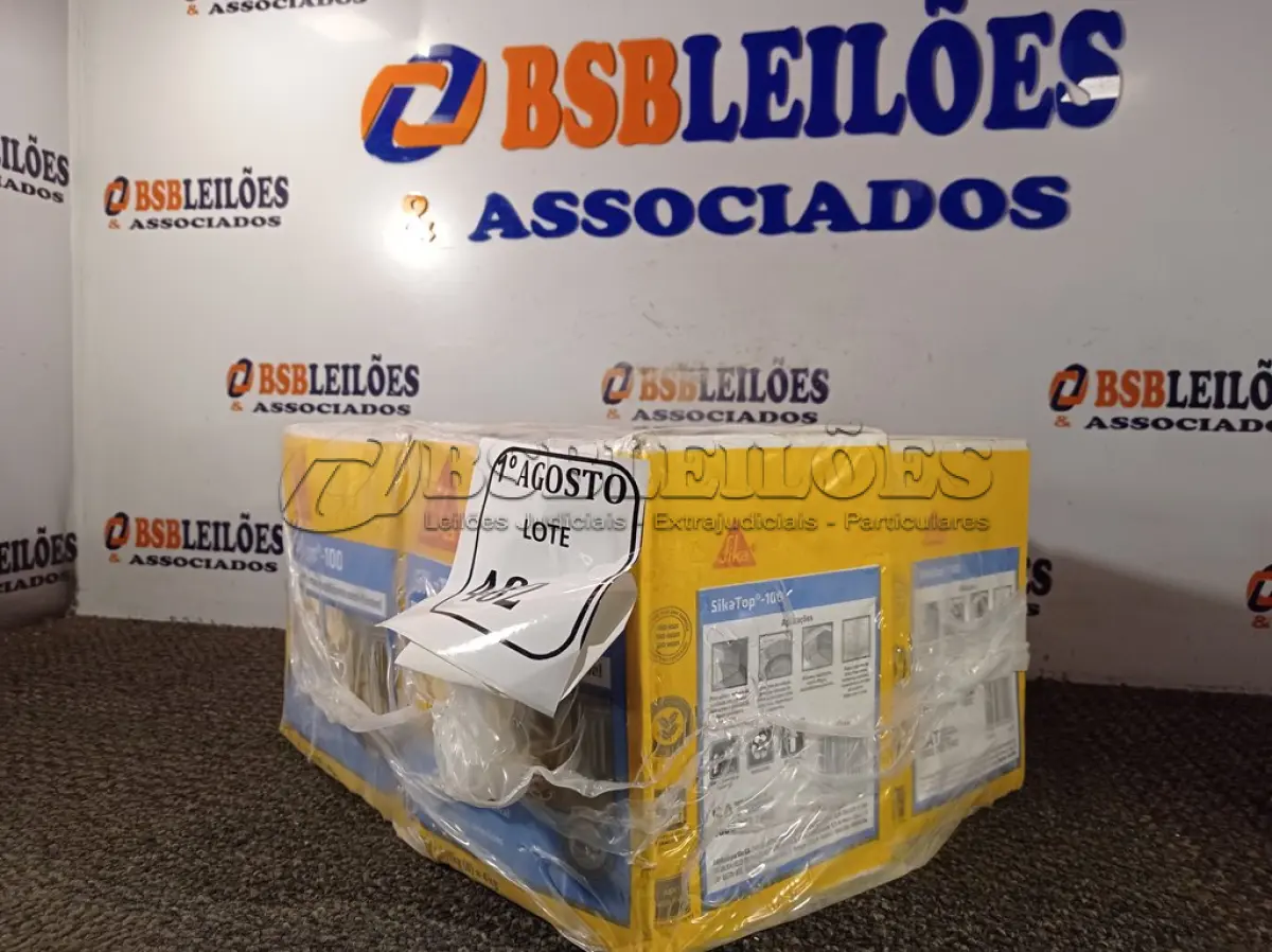 LOTE 482 - 04 CAIXA SIKA TOP 100 REVESTIMENTO IMPERMEABILIZANTE SEMI-FLEXIVEL 4KG. (NO ESTADO) ATENÇÃO! FAZER A VISITAÇÃO ANTES DE ARREMATAR, NÃO SABEMOS SE FUNCIONA. LEILÃO NÃO TEM GARANTIA E NEM DEVOLUÇÃO, SUJEITO A POSSÍVEIS AVARIAS VISÍVEIS/OCULTAS E/OU AUSÊNCIA DE COMPONENTES.