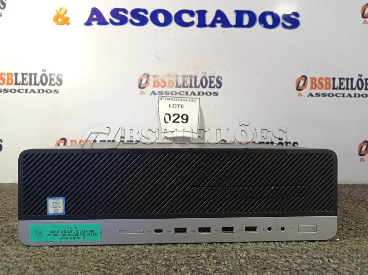 LOTE 029 - 01 CPU CORE I5 COM MEMÓRIA DE 16GB MARCA HP. (NO ESTADO EM QUE SE ENCONTRA. SUJEITO A AVARIAS OCULTAS/VISÍVEIS.) ZVA7411N8C
