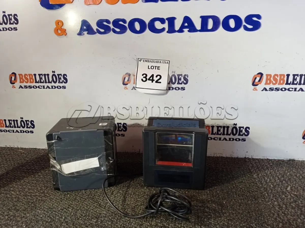 LOTE 342 - 02 SCANNERS DE LEITURA DIGITAL USB. (OPTICAL DIGITAL SCANNER) (NO ESTADO EM QUE SE ENCONTRA. SUJEITO A AVARIAS OCULTAS/VISÍVEIS.) AV9704Y, AV9704R