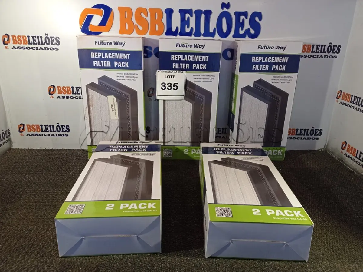 LOTE 335 - 05 CAIXAS COM 02 FILTROS CADA PARA AR-CONDICIONADO COMPATIBLE WITH MA-40 (FILTERS 2 PACKS). (NO ESTADO EM QUE SE ENCONTRA. SUJEITO A AVARIAS OCULTAS/VISÍVEIS.) 0000021