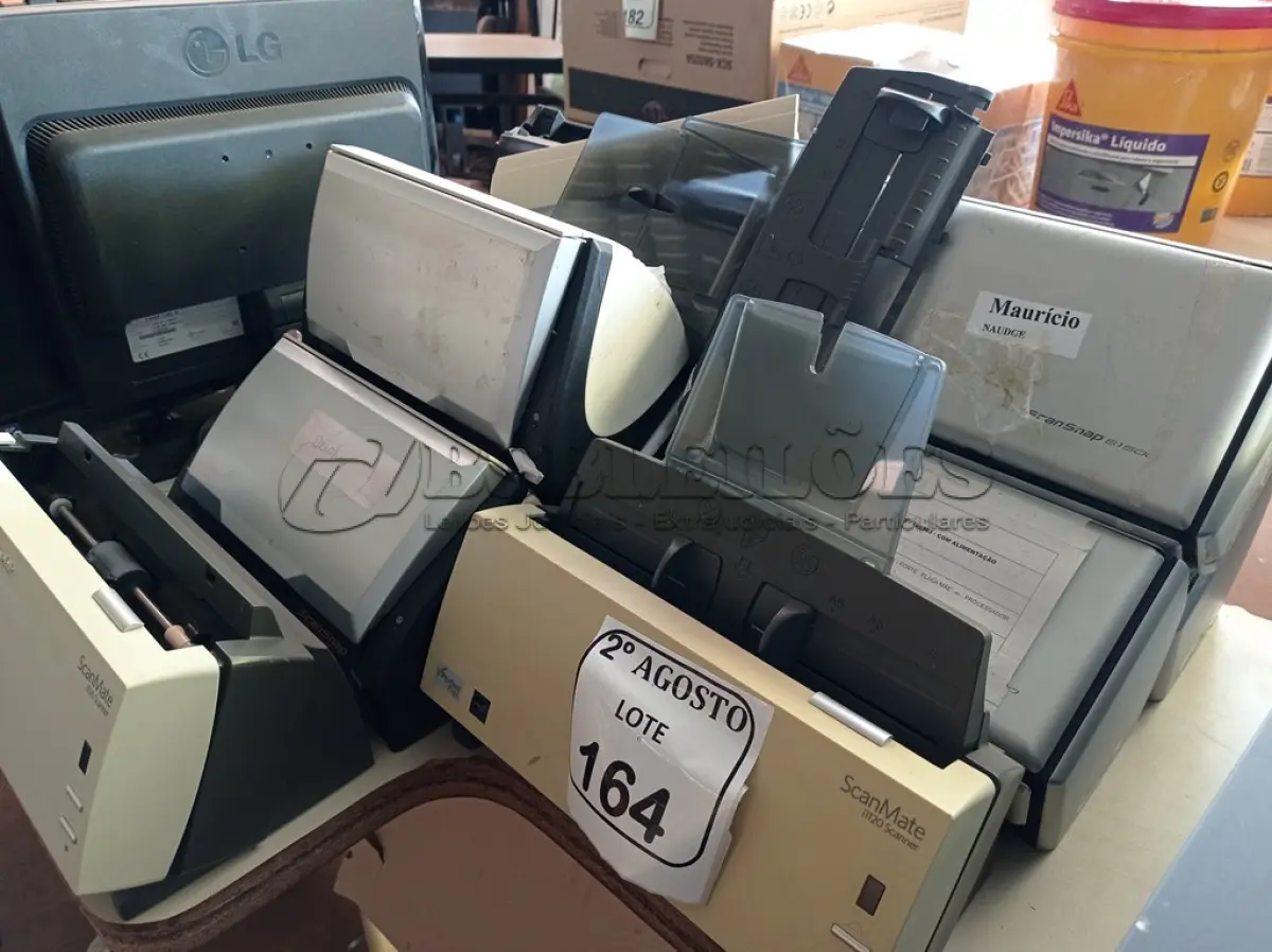 LOTE 164 - 10 SCANNERS MARCAS E MODELOS DIVERSOS PARA A RETIRADA DE PEÇAS. (NO ESTADO) ATENÇÃO! FAZER A VISITAÇÃO ANTES DE ARREMATAR, NÃO SABEMOS SE FUNCIONA. LEILÃO NÃO TEM GARANTIA E NEM DEVOLUÇÃO, SUJEITO A POSSÍVEIS AVARIAS VISÍVEIS/OCULTAS E/OU AUSÊNCIA DE COMPONENTES.