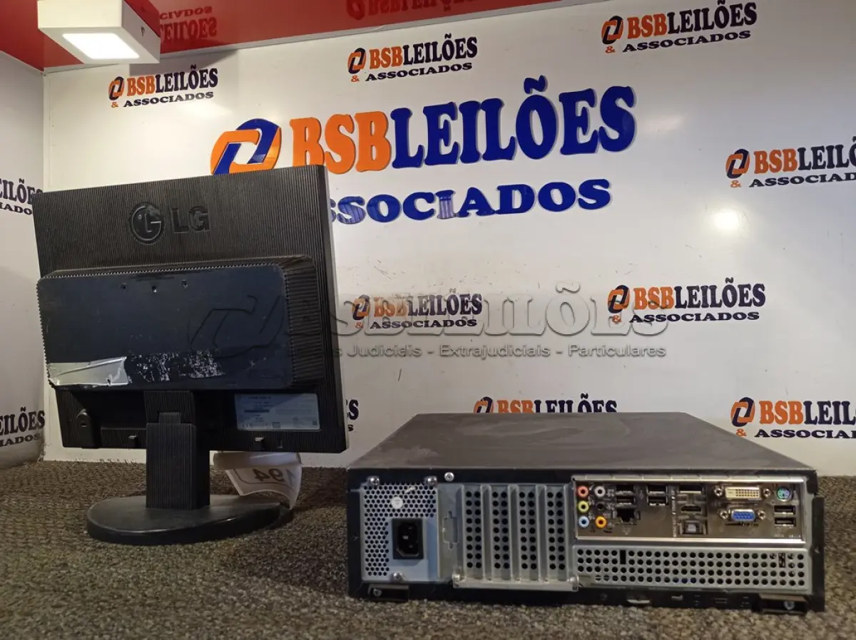 LOTE 194 - 01 MONITOR LG E 01 CPU ITAUTEC. (NO ESTADO) ATENÇÃO! FAZER A VISITAÇÃO ANTES DE ARREMATAR, NÃO SABEMOS SE FUNCIONA. LEILÃO NÃO TEM GARANTIA E NEM DEVOLUÇÃO, SUJEITO A POSSÍVEIS AVARIAS VISÍVEIS/OCULTAS E/OU AUSÊNCIA DE COMPONENTES.