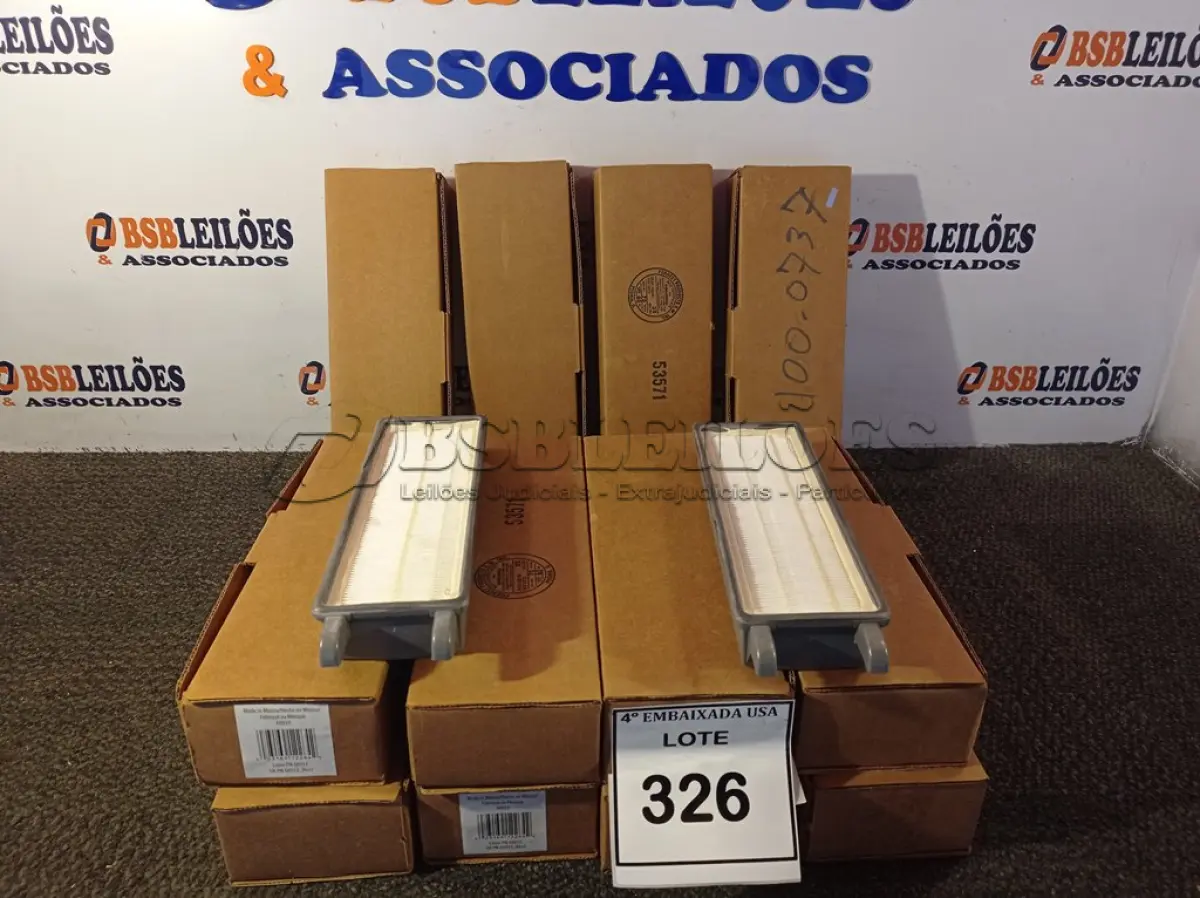 LOTE 326 - 12 CAIXINHAS COM 01 FILTRO CADA (WASHABLE HEPA FILTER).  (NO ESTADO EM QUE SE ENCONTRA. SUJEITO A AVARIAS OCULTAS/VISÍVEIS.) 0000022