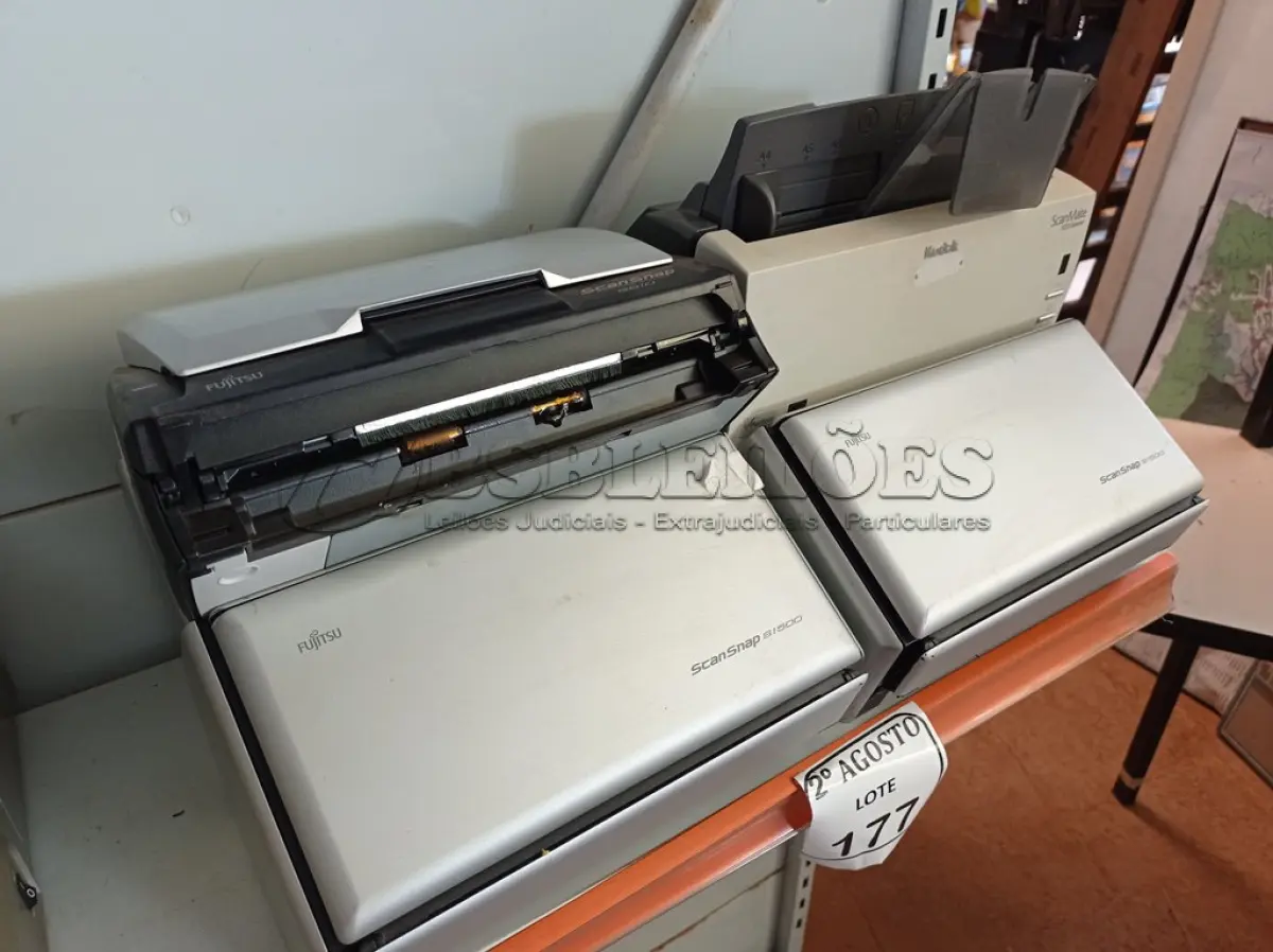 LOTE 177 - 06 SCANNERS MARCAS E MODELOS DIVERSOS PARA A RETIRADA DE PEÇAS. (NO ESTADO) ATENÇÃO! FAZER A VISITAÇÃO ANTES DE ARREMATAR, NÃO SABEMOS SE FUNCIONA. LEILÃO NÃO TEM GARANTIA E NEM DEVOLUÇÃO, SUJEITO A POSSÍVEIS AVARIAS VISÍVEIS/OCULTAS E/OU AUSÊNCIA DE COMPONENTES.