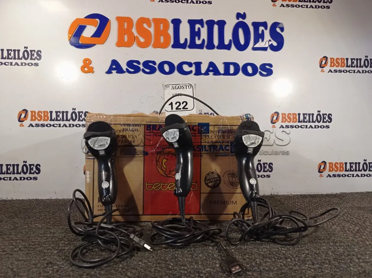 LOTE 122 - 01 LOTE COM VÁRIOS LEITORES DE CÓDIGO DE BARRAS COM ENTRADAS USB. (NO ESTADO) ATENÇÃO! FAZER A VISITAÇÃO ANTES DE ARREMATAR, NÃO SABEMOS SE FUNCIONA. LEILÃO NÃO TEM GARANTIA E NEM DEVOLUÇÃO, SUJEITO A POSSÍVEIS AVARIAS VISÍVEIS/OCULTAS E/OU AUSÊNCIA DE COMPONENTES.