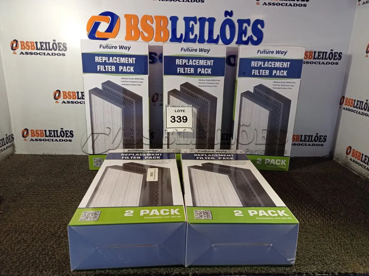 LOTE 339 - 05 CAIXAS COM 02 FILTROS CADA PARA AR-CONDICIONADO COMPATIBLE WITH MA-40 (FILTERS 2 PACKS). (NO ESTADO)0000021