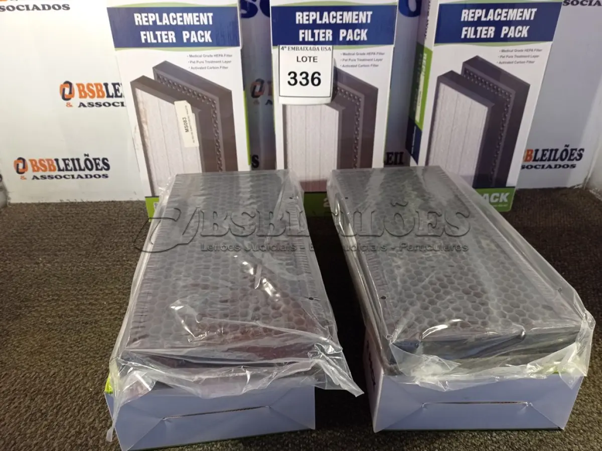 LOTE 336 - 05 CAIXAS COM 02 FILTROS CADA PARA AR-CONDICIONADO COMPATIBLE WITH MA-40 (FILTERS 2 PACKS). (NO ESTADO EM QUE SE ENCONTRA. SUJEITO A AVARIAS OCULTAS/VISÍVEIS.) 0000021