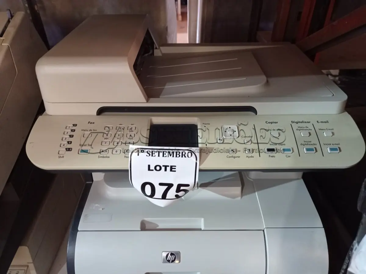 LOTE 075 - 01 IMPRESSORA MULTIFUNCIONAL COLORIDA MARCA HP MODELO CM2320NF. (NO ESTADO) ATENÇÃO! FAZER A VISITAÇÃO ANTES DE ARREMATAR, NÃO SABEMOS SE FUNCIONA. LEILÃO NÃO TEM GARANTIA E NEM DEVOLUÇÃO, SUJEITO A POSSÍVEIS AVARIAS VISÍVEIS/OCULTAS E/OU AUSÊNCIA DE COMPONENTES.