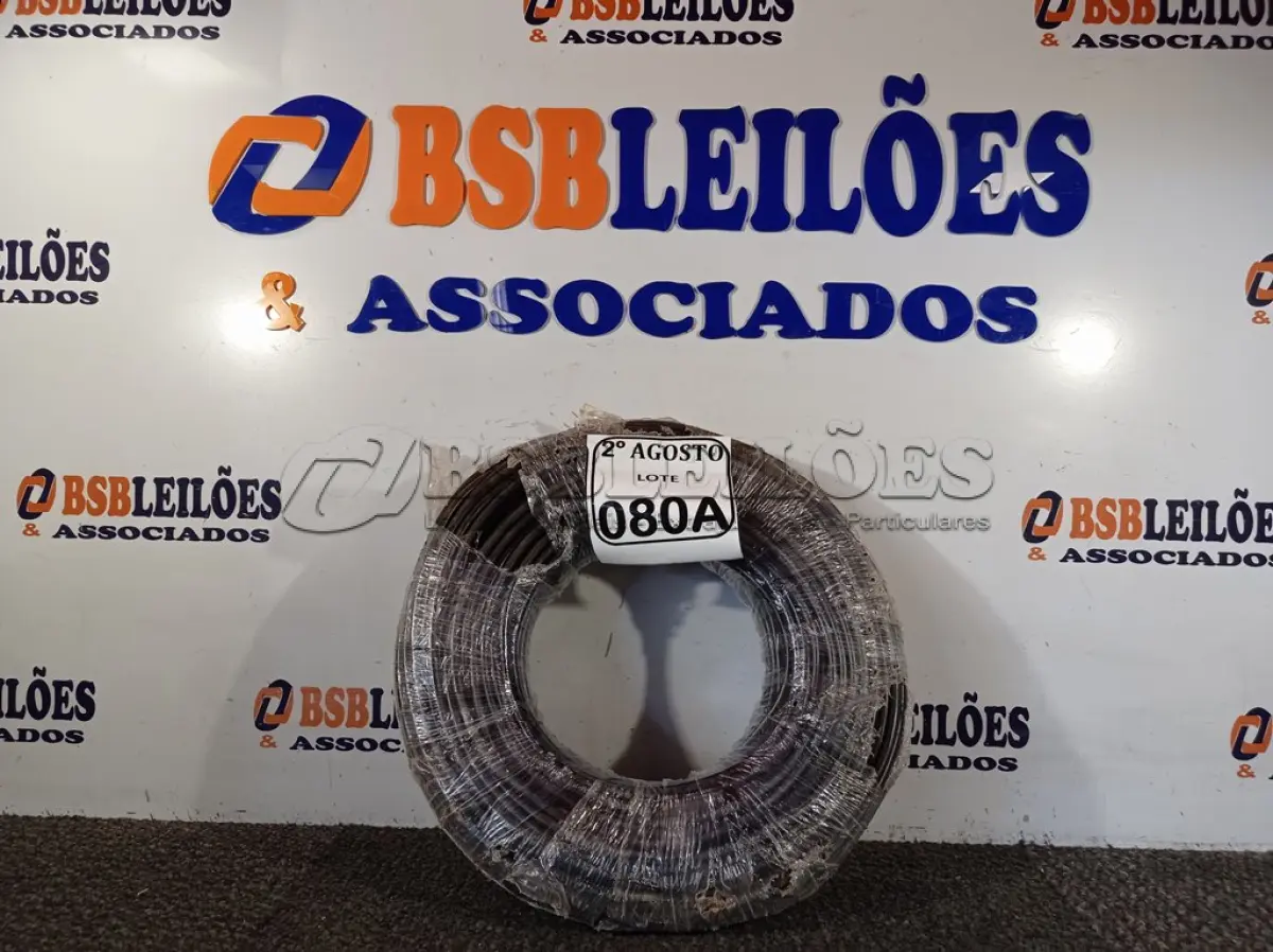 LOTE 080 - 01 ROLO DE FIO FLEXÍVEL 1X10,00MM NA COR PRETA. (NO ESTADO) ATENÇÃO! FAZER A VISITAÇÃO ANTES DE ARREMATAR, NÃO SABEMOS SE FUNCIONA. LEILÃO NÃO TEM GARANTIA E NEM DEVOLUÇÃO, SUJEITO A POSSÍVEIS AVARIAS VISÍVEIS/OCULTAS E/OU AUSÊNCIA DE COMPONENTES.