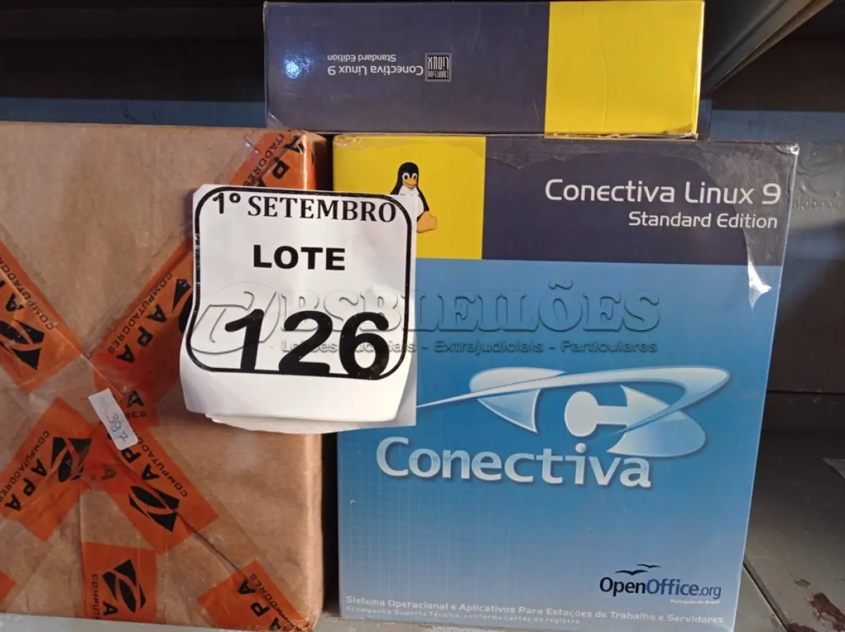 LOTE 126 - 01 LOTE COM VÁRIOS KITS DE SISTEMA OPERACIONAL E APLICATIVOS PARA ESTAÇÕES DE TRABALHO E SERVIDORES. (NO ESTADO) ATENÇÃO! FAZER A VISITAÇÃO ANTES DE ARREMATAR, NÃO SABEMOS SE FUNCIONA. LEILÃO NÃO TEM GARANTIA E NEM DEVOLUÇÃO, SUJEITO A POSSÍVEIS AVARIAS VISÍVEIS/OCULTAS E/OU AUSÊNCIA DE COMPONENTES.
