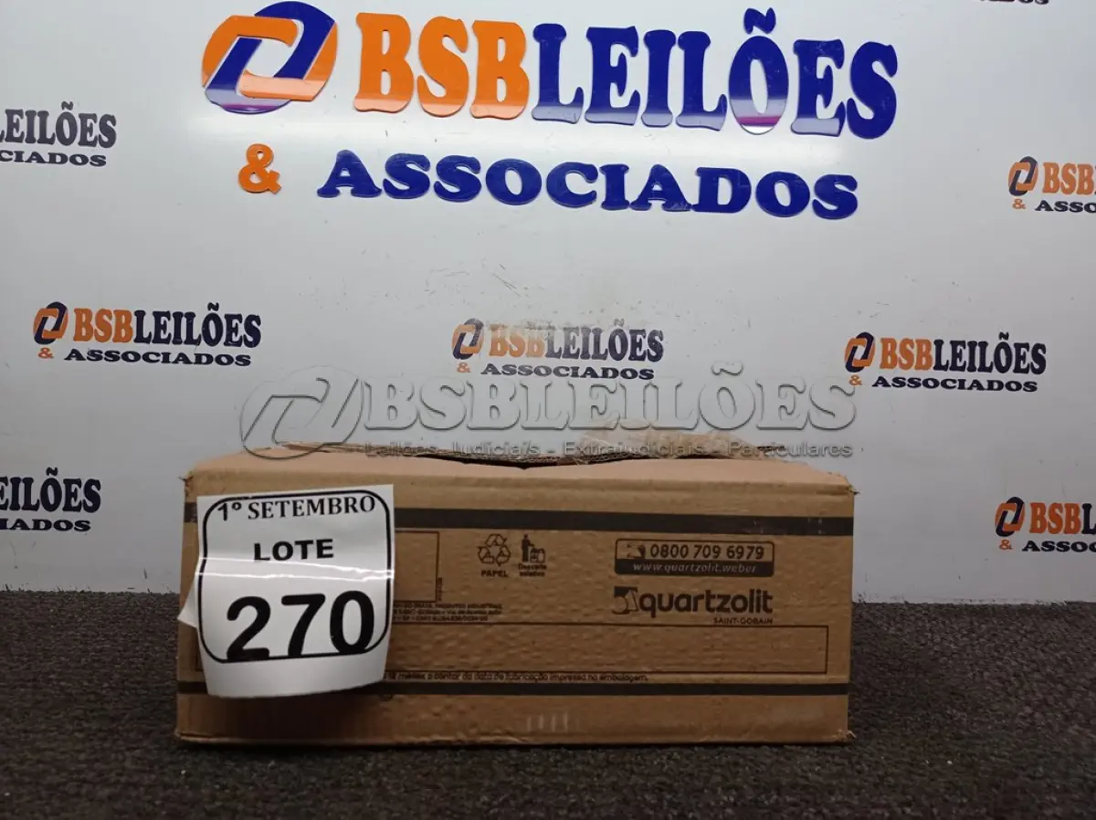 LOTE 270 - 06 REJUNTES ACRÍLICO NA COR CORDA DE 01KG CADA. (NO ESTADO) ATENÇÃO! FAZER A VISITAÇÃO ANTES DE ARREMATAR, NÃO SABEMOS SE FUNCIONA. LEILÃO NÃO TEM GARANTIA E NEM DEVOLUÇÃO, SUJEITO A POSSÍVEIS AVARIAS VISÍVEIS/OCULTAS E/OU AUSÊNCIA DE COMPONENTES.